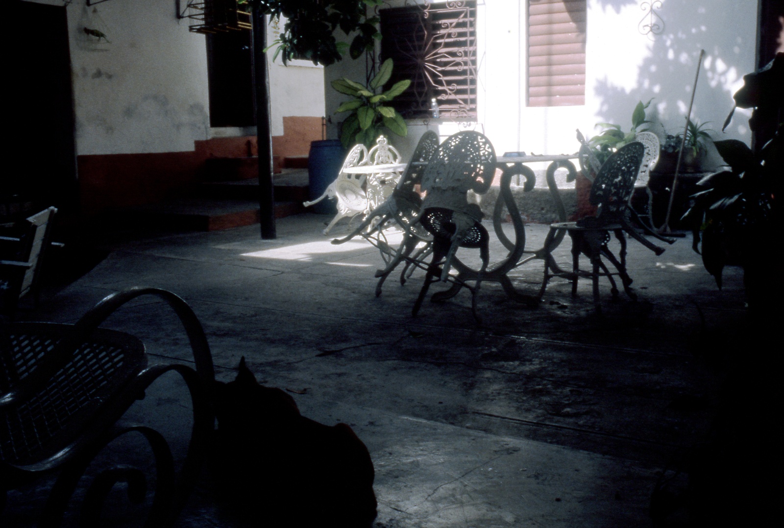 Trinidad, patio in typical colonial house